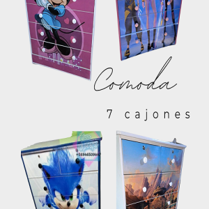 Comoda 7 Cajones Csa flores